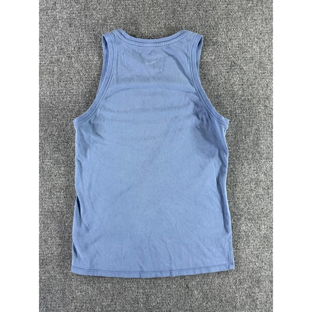 Nike Dri-FIT Athletic Tank Top Blue Metallic Bronze Swoosh XS‎ Womens